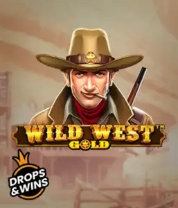  See the bold sheriff of "Wild West Gold," a popular slot game by Pragmatic Play. The visual features a confident sheriff with a golden star badge, framed by a dusty Old West town backdrop. The game's title is prominently displayed in a classic font, complementing the theme of adventure and law enforcement in the wild frontier. 